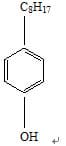 Surfactant alkylphenol octyl phenol